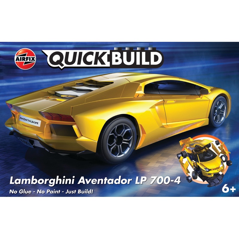 AIRFIX J6026 QUICKBUILD Lamborghini Aventador - Yellow