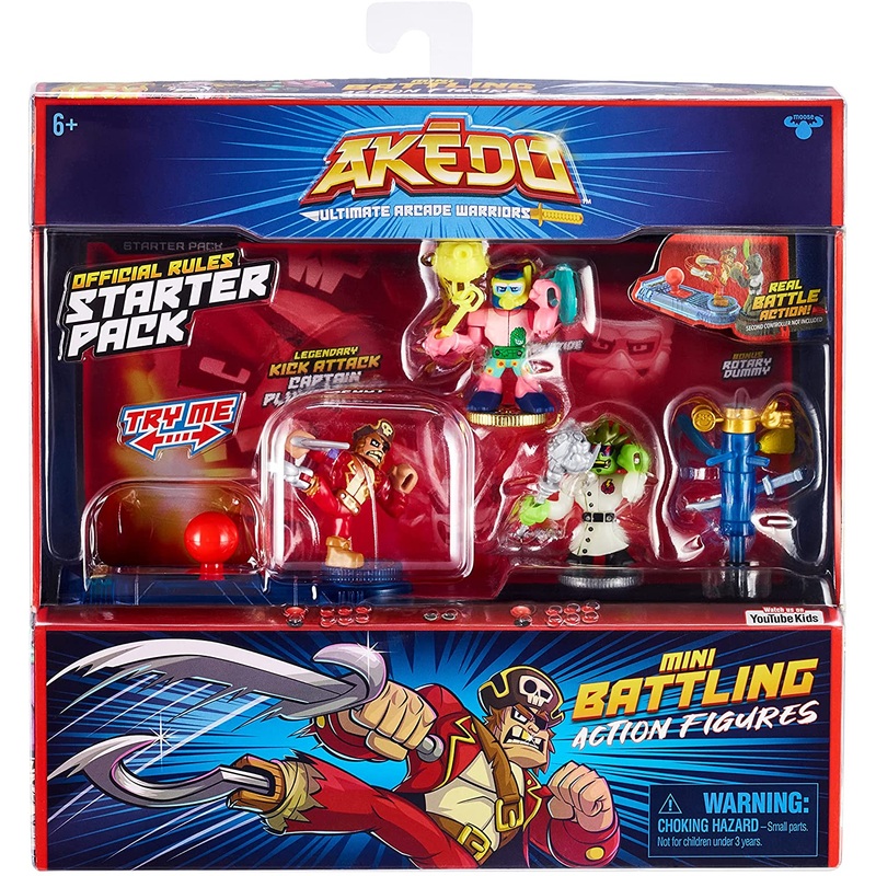 AKEDO 14243 ULTIMATE ARCADE WARRIORS STARTER PACK