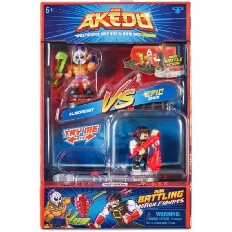 AKEDO 14266 ULTIMATE ARCADE WARRIORS VERSUS PACK SLASHSHOT VS EPIC CHUX