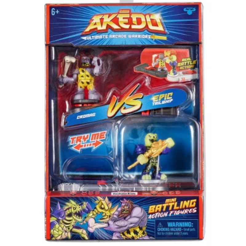 AKEDO 14268 ULTIMATE ARCADE WARRIORS VERSUS PACK CROMAG VS EPIC TAILWHIP