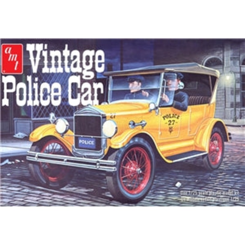 AMT1182/12 1927 Ford Model T Vintage Police Car  1/25 SCALE