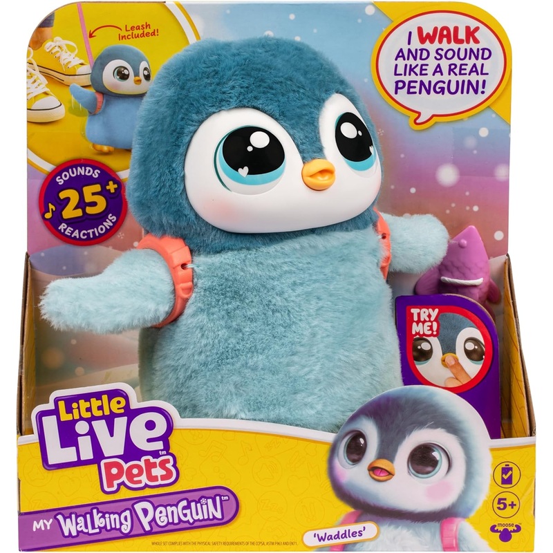 LITTLE LIVE PETS 26535 MY WALKING PENGUIN  WADDLES