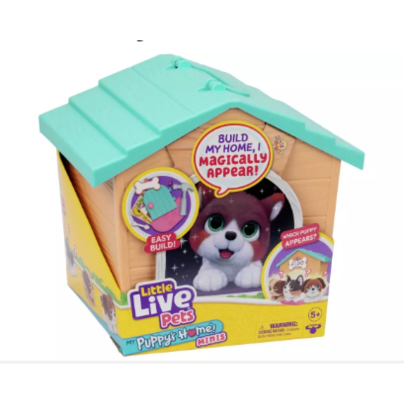 LITTLE LIVE PETS 26616 MY PUPPY'S HOME MINIS TEAL & ORANGE