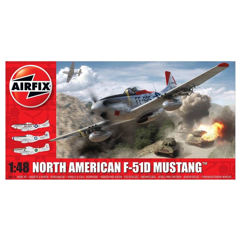 Airfix A05136 North American F51D Mustang  1:48 Scale