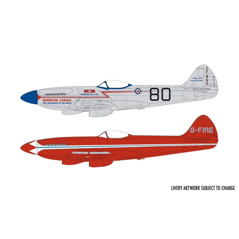 Airfix A05139 Supermarine Spitfire MkXIV Race Schemes 1:48 Scale