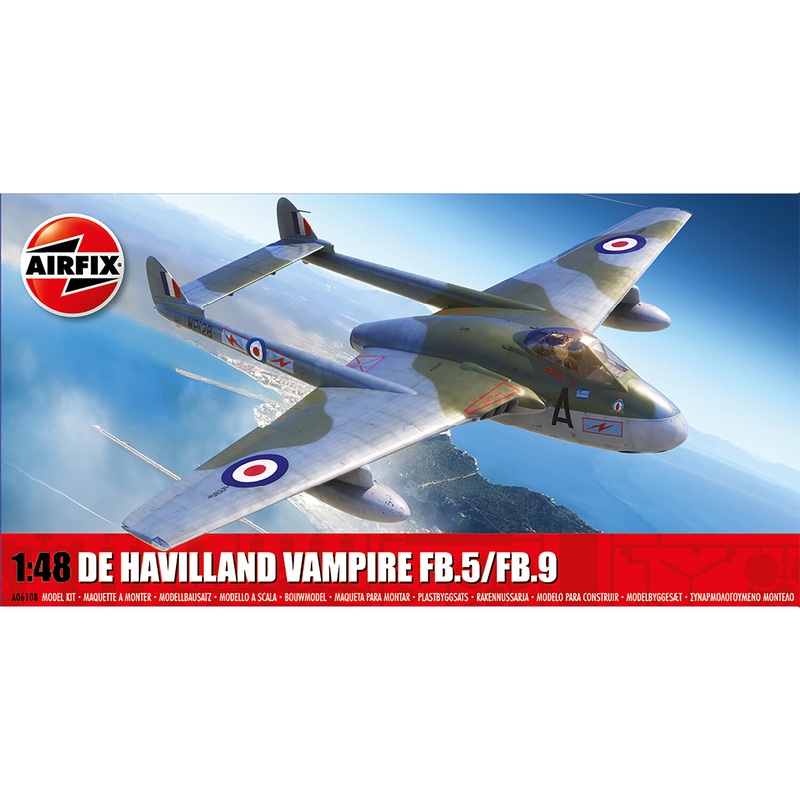 AIRFIX A06108 DE HAVILLAND VAMPIRE FB.5/FB.9    1:72 Scale