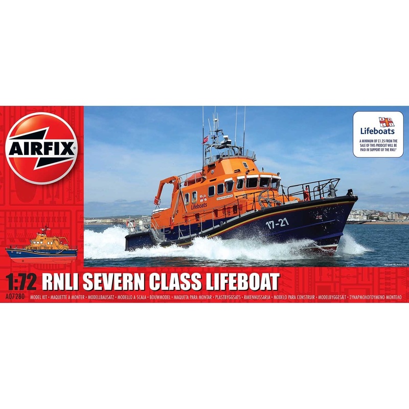 Airfix A07280 RNLI Severn Class Lifeboat 1:72 Scale