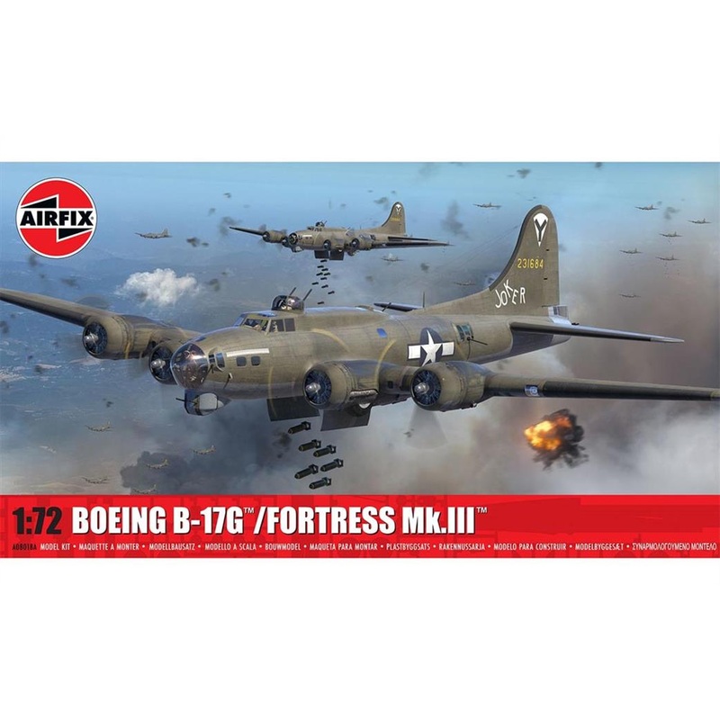 AIRFIX A08018A Boeing B-17G / Fortress Mk.III WW2 Bomber Kit  1:72 Scale