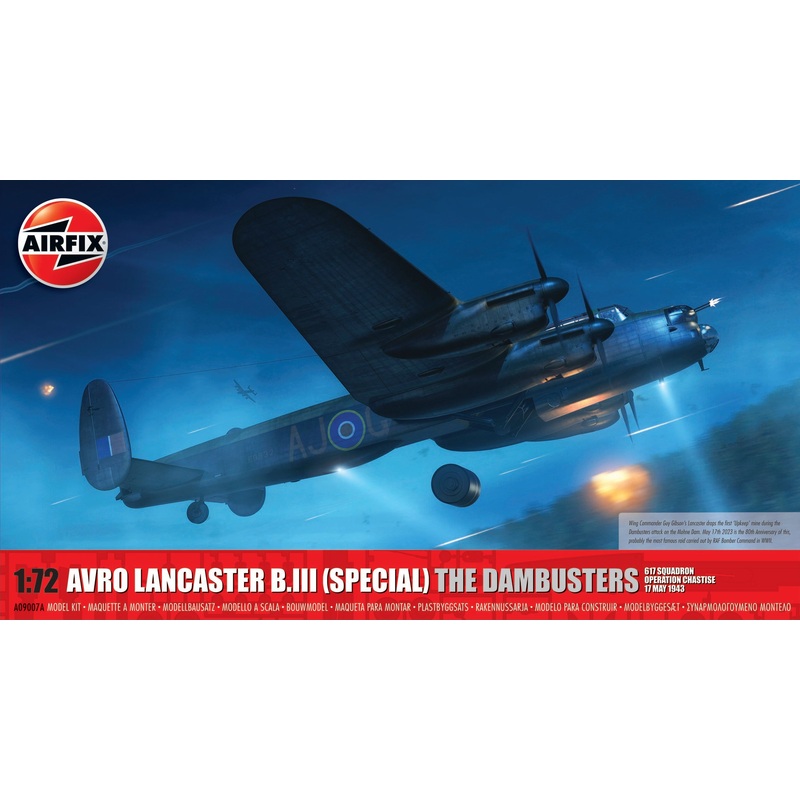 AIRFIX A09007A AVRO LANCASTER B.III SPECIAL  THE DAMBUSTERS     1:72 Scale