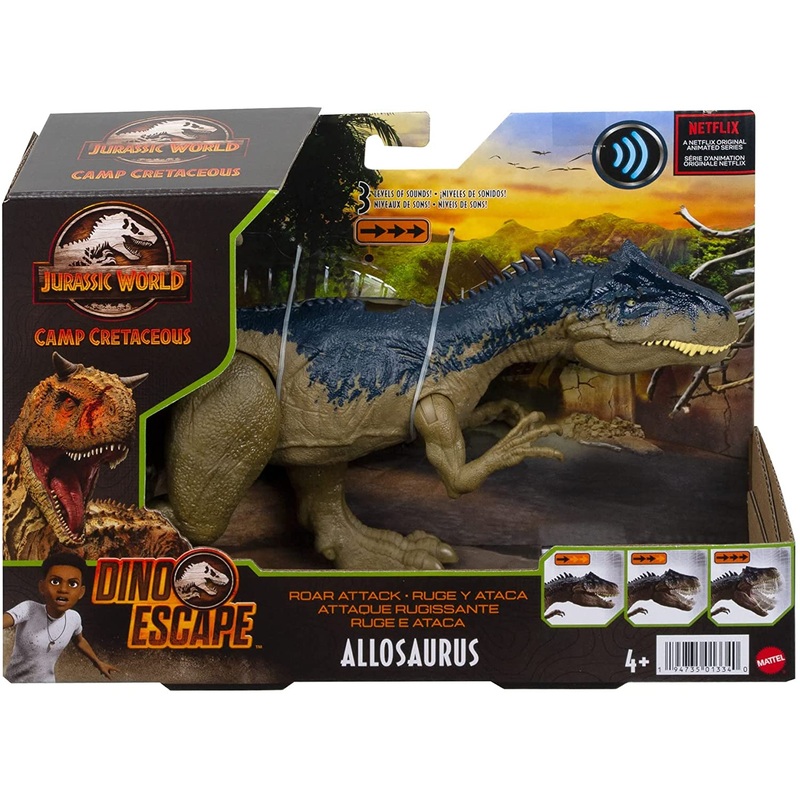JURASSIC WORLD HCL91 CAMP CRETACEOUS ROAR ATTACK ALLOSAURUS