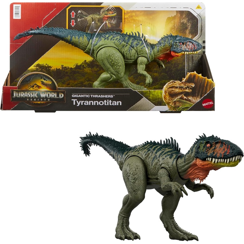 JURASSIC WORLD REBIRTH JCL75 GIGANTIC THRASHERS TYRANNOTITAN
