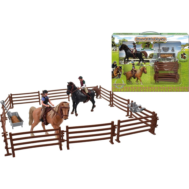 KANDY TOYS TY4194 HORSE AND RIDER SET