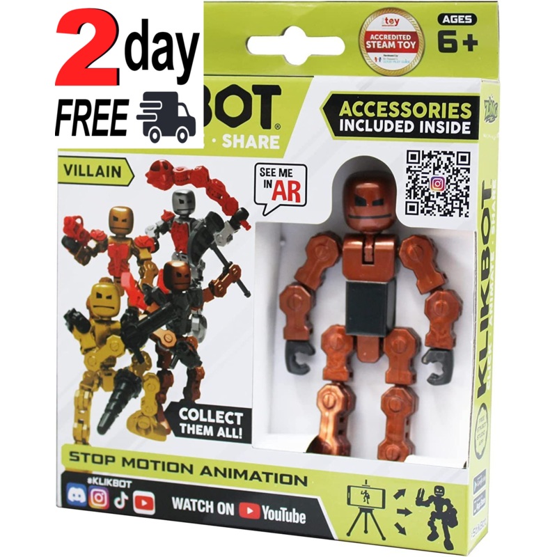 KLIKBOT S2000 HEROES VILLIANS AND GUARDIANS (ASST COLOURS ONE SUPPLIED RANDOM)