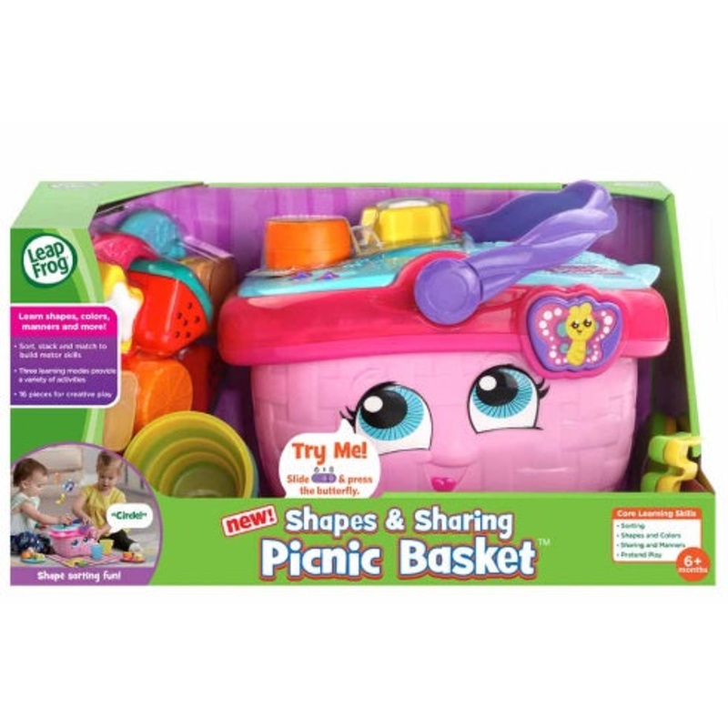 LEAPFROG 603603 SHAPES AND SHARING PICNIC BASKET