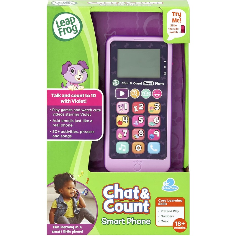 LEAPFROG 603763 CHAT AND COUNT SMART PHONE VIOLET