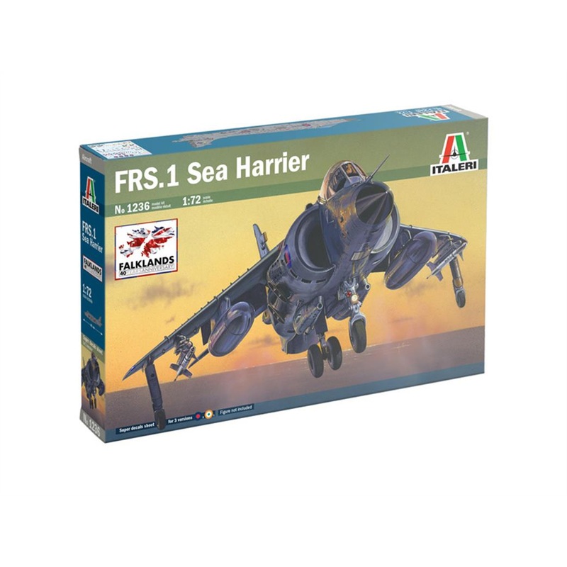 Italeri 1236 RN Sea Harrier FRS1 VTOL Fighter Kit 1/72 Scale