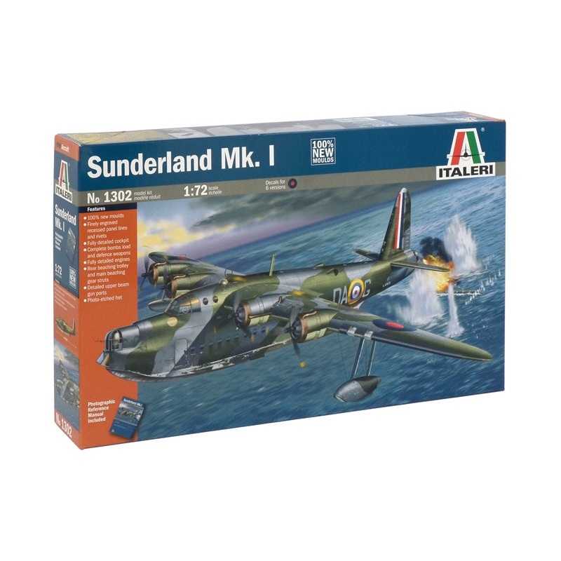 ITALERI 1302 SUNDERLAND MK.1  1/72 SCALE