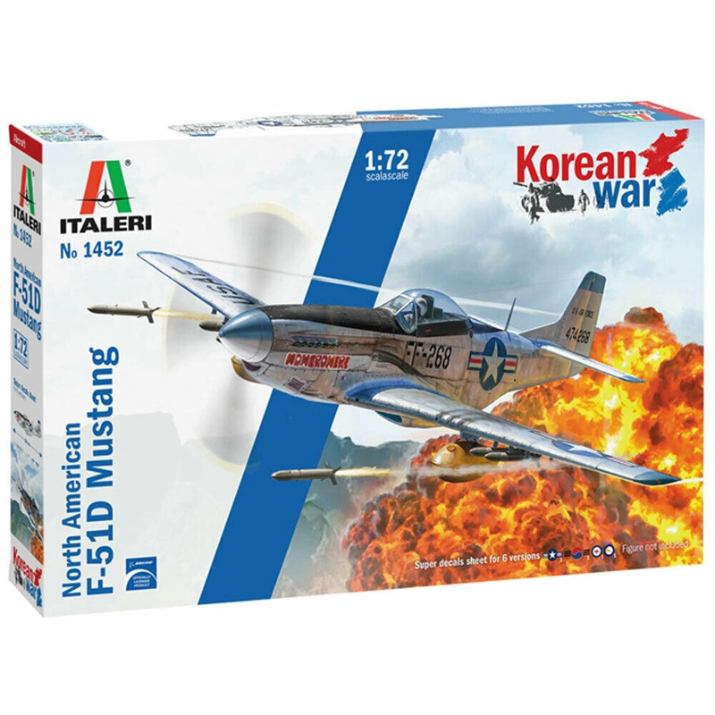 ITALERI 1452 F-51D MUSTANG KOREAN WAR 1/72ND SCALE AIRCRAFT KIT