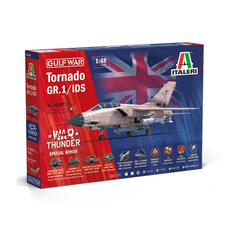 ITALERI 35107 Tornado GR.1/IDS  1/48 SCALE PLASTIC MODEL KIT