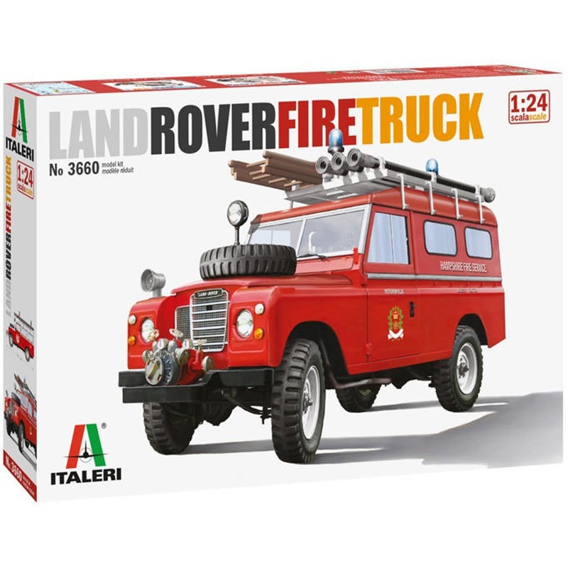 ITALERI 3660 LAND ROVER FIRE TRUCK  1:24 SCALE