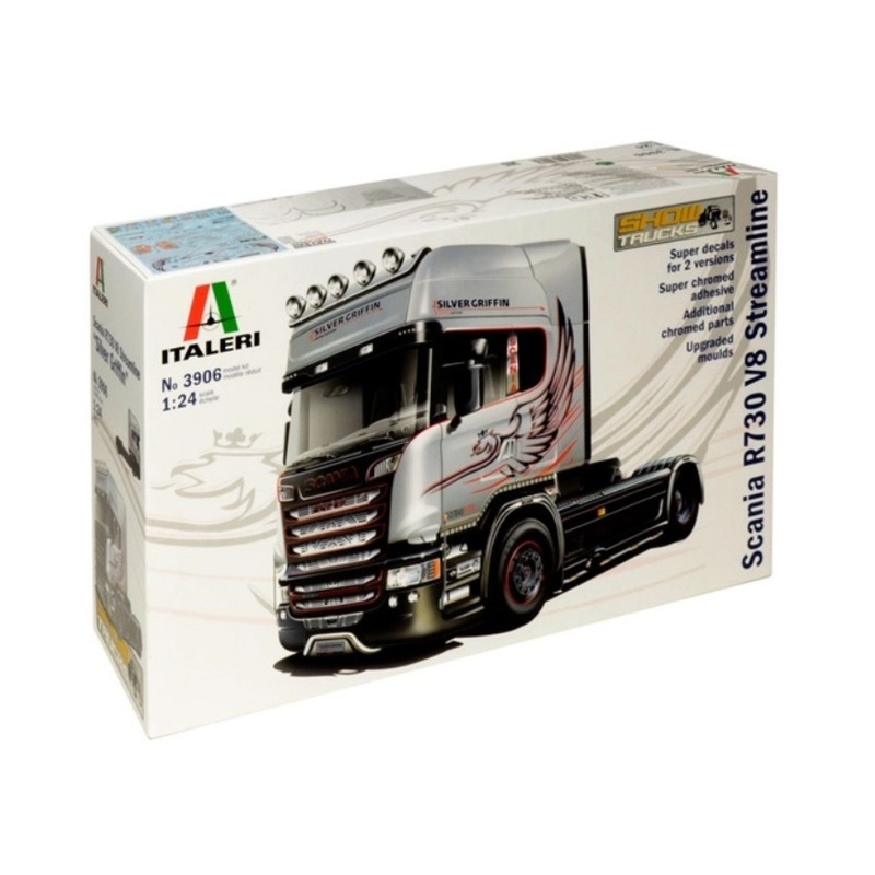 ITALERI 3906 Scania r730 v8 Streamline  Plastic Model Kit 1/24 SCALE