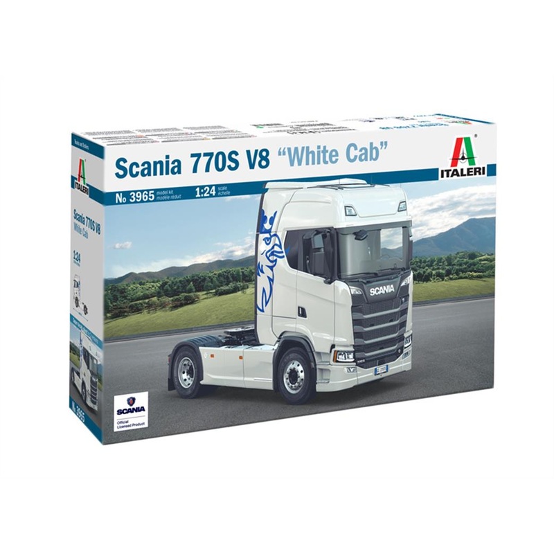 ITALERI 3965 Scania S770 V8 "White Cab"  Plastic Model Kit 1/24 SCALE