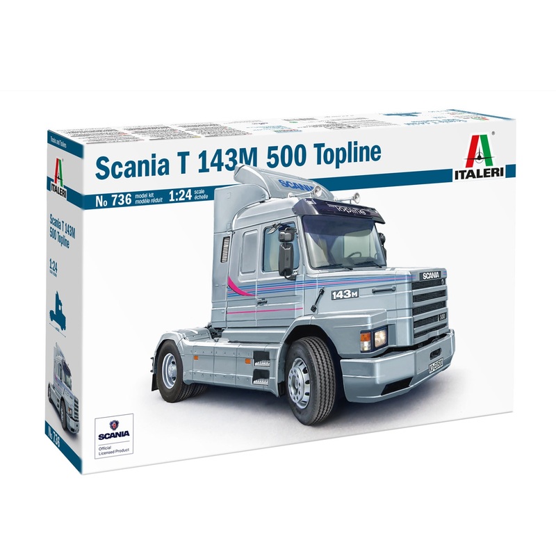 ITALERI 736 SCANIA T 143 500 TOPLINE Model Kit 1/24 SCALE