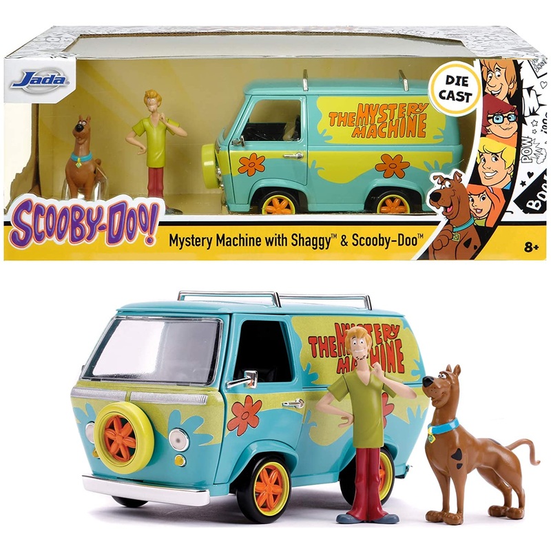 JADA SCOOBY DOO MYSTERY MACHINE WITH SHAGGY & SCOOBY DOO 1:24 SCALE