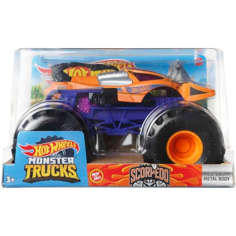 HOT WHEELS GTJ35 MONSTER TRUCKS SCORPEDO 1:24 SCALE