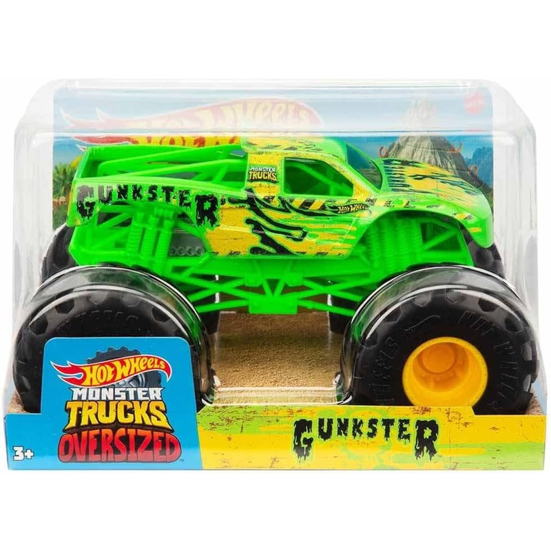 HOT WHEELS HDL05 MONSTER TRUCKS GUNKSTER 1:24 SCALE