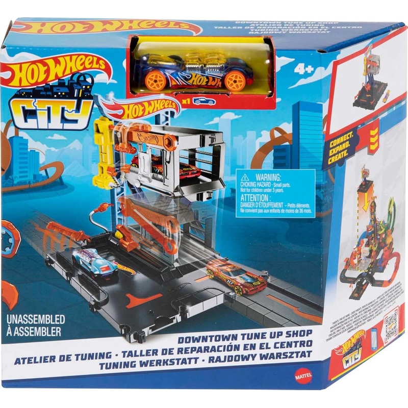 HOT WHEELS HDR25 LETS RACE NETFLIX DOWNTOWN TUNE UP SHOP