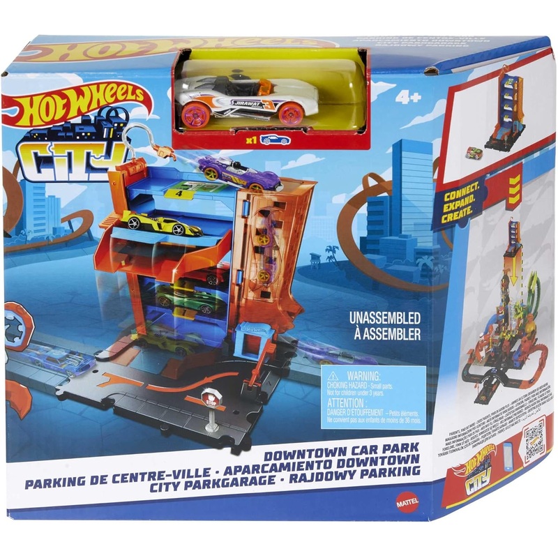 HOT WHEELS HDR28 LETS RACE NETFLIX DOWNTOWN CAR PARK