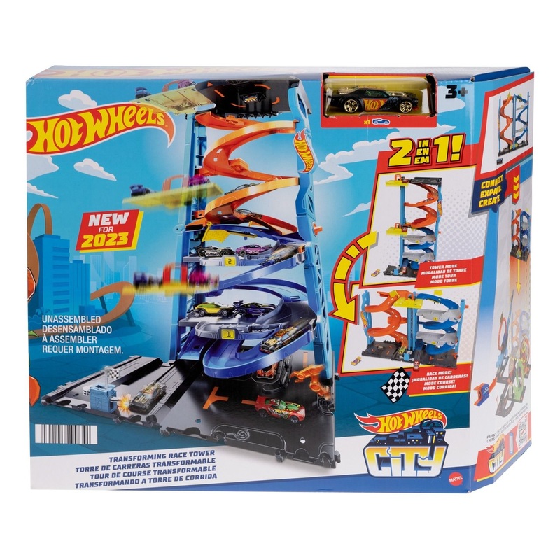 HOT WHEELS HKX43 CITY TRANSFORMING RACE TOWER