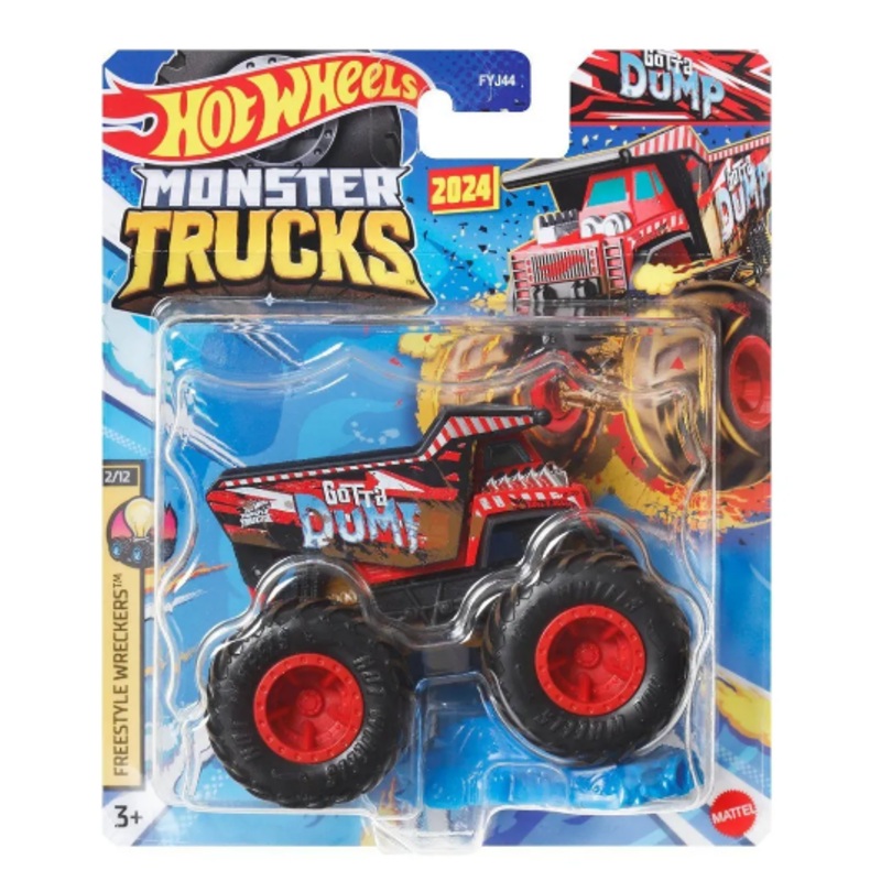 HOT WHEELS HTM66 MONSTER TRUCKS GOTTA DUMP 1:64 SCALE