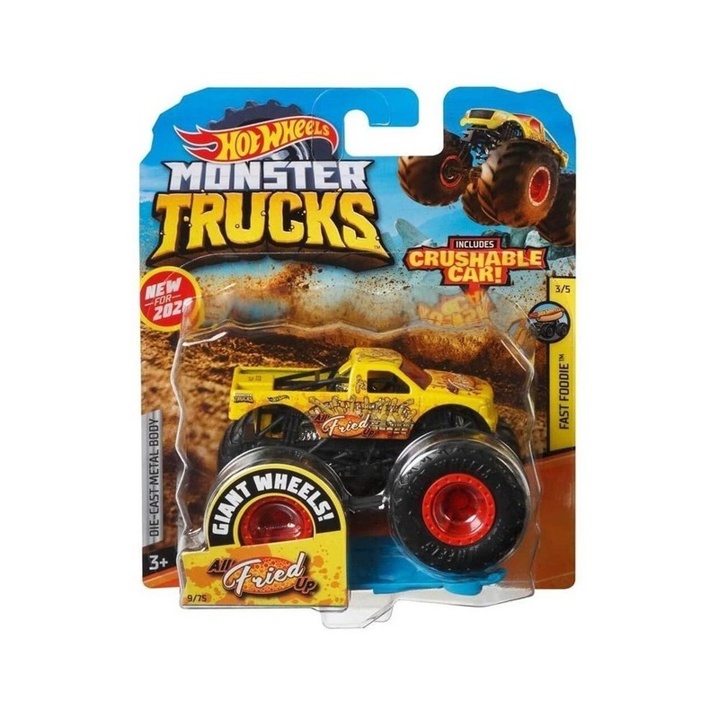 HOT WHEELS HVH74 MONSTER TRUCKS ALL FRIED UP 1:64 SCALE