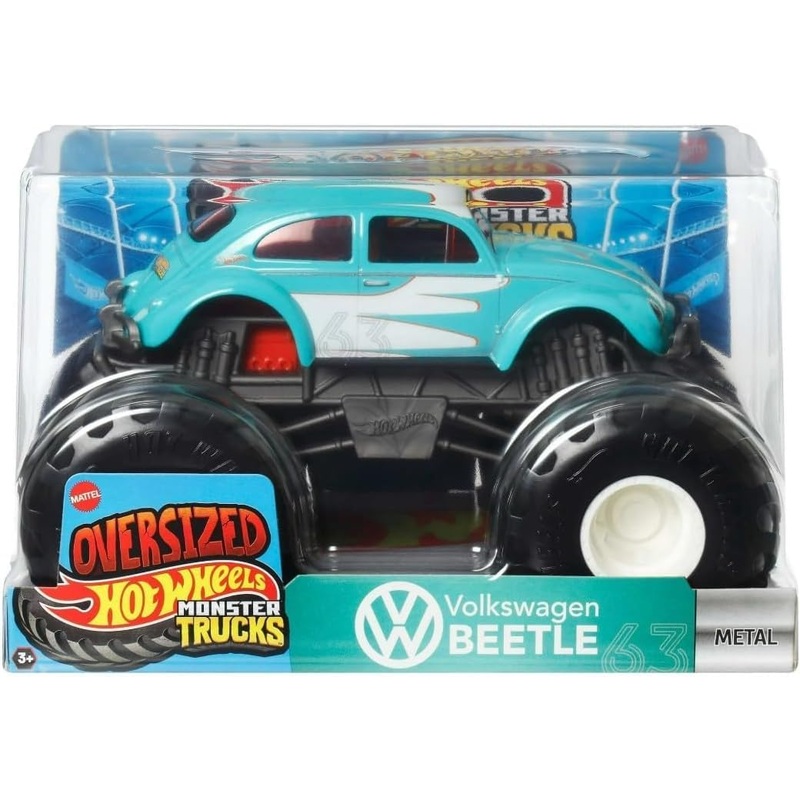 HOT WHEELS JCC93 MONSTER TRUCKS VOLKSWAGEN BEETLE 1:24 SCALE