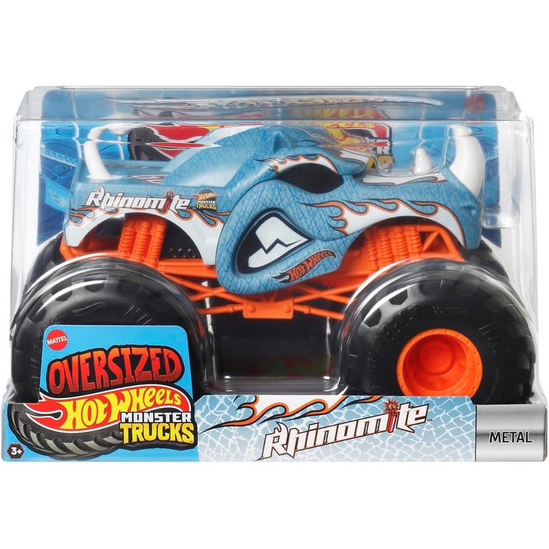 HOT WHEELS JDR07 MONSTER TRUCKS RHINOMITE 1:24 SCALE