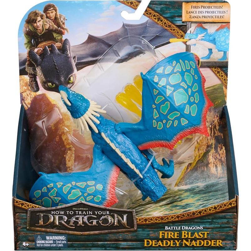 HOW TO TRAIN YOUR DRAGON FIRE BLAST DEADLY NADDER BATTLE DRAGON