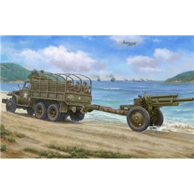 I LOVE KIT 63567 US Army CCKW-352 6x6 MG Ring Mount Version Truck & M2A1 105mm Howitzer 1/35 SCALE