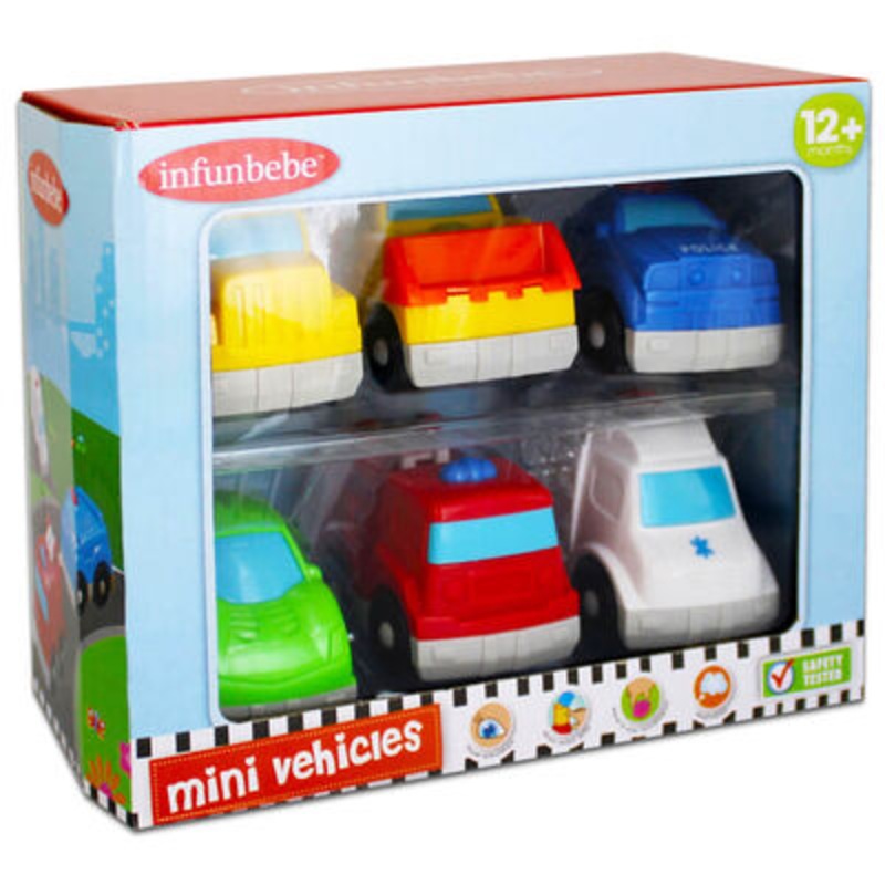 INFUNBEBE TY2409 MINI VEHICLES 6 PACK