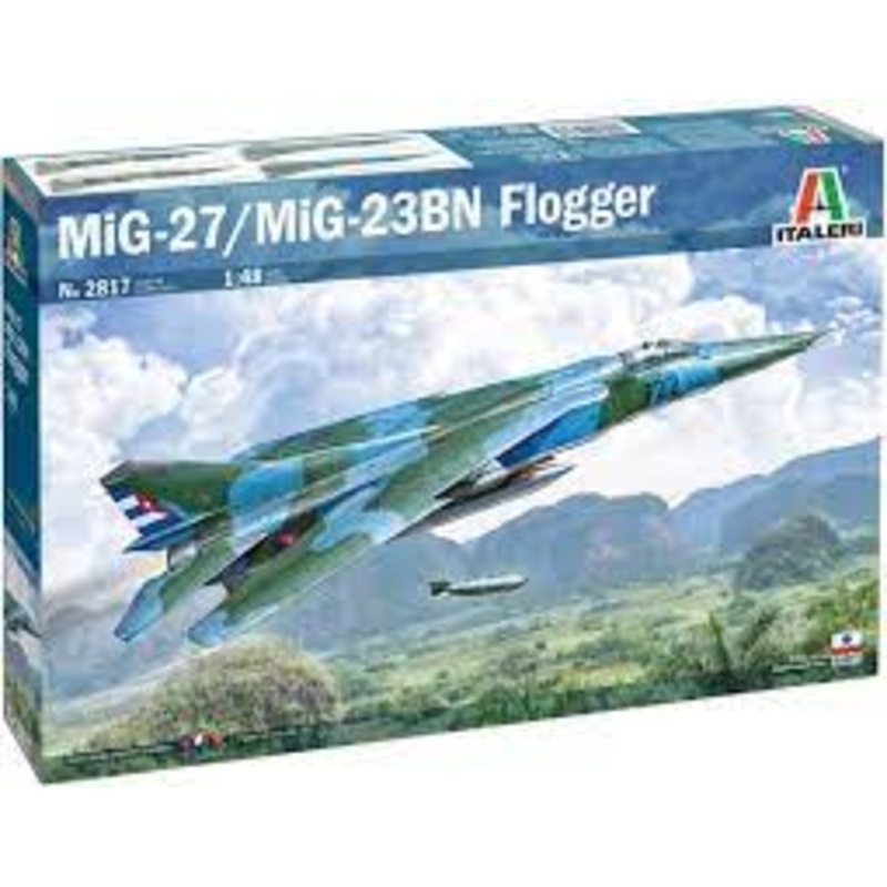 ITALERI  2817 MIG-27 MIG-23BN FLOGGER   1/48 SCALE PLASTIC MODEL KIT