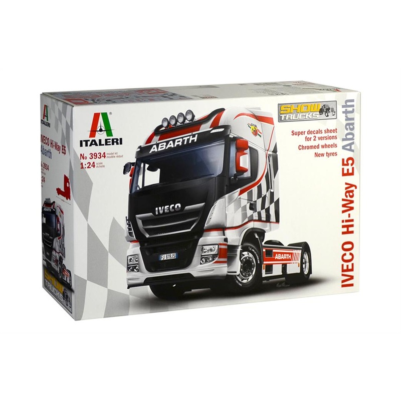 ITALERI  3934 IVECO HI-WAY E5 ABARTH Model Kit 1/24 SCALE