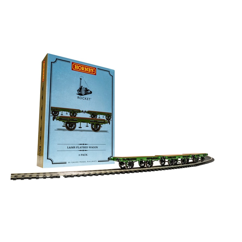 Hornby R60014 Wagons L&MR  Flat Bed Wagon Pack - Era 1
