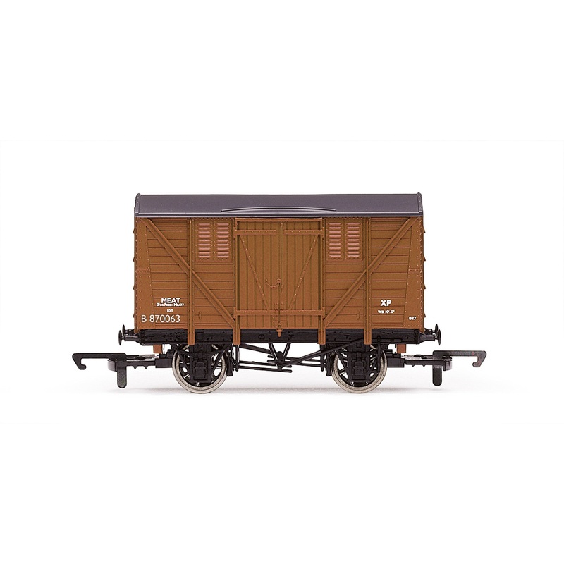 Hornby R60029 Wagons BR  10T Quad Vent Meat Van - Era