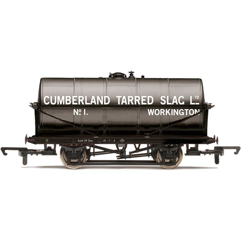 Hornby R60034 Wagons 20T Tank Wagon  Cumberland Tarred Slag - Era 2/3