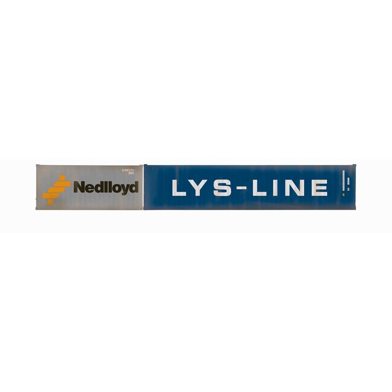 Hornby R60044 Wagons Nedlloyd & LYS-Line  Container Pack  1 x 20 and 1 x 40 Containers - Era 11