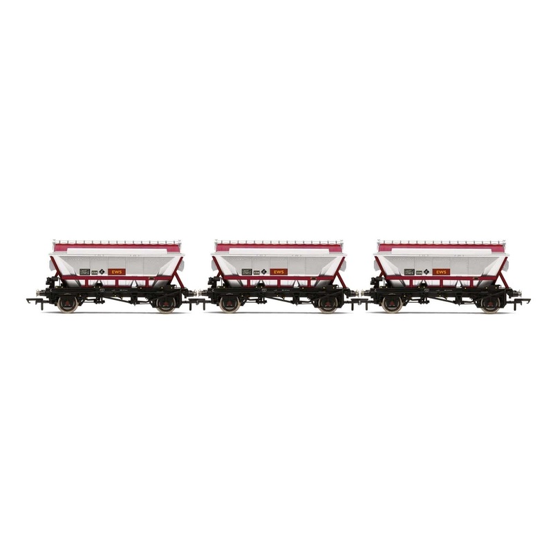 Hornby R60071 Railroad Wagons CDA Hopper Wagons  Three Pack  EWS - Era 9