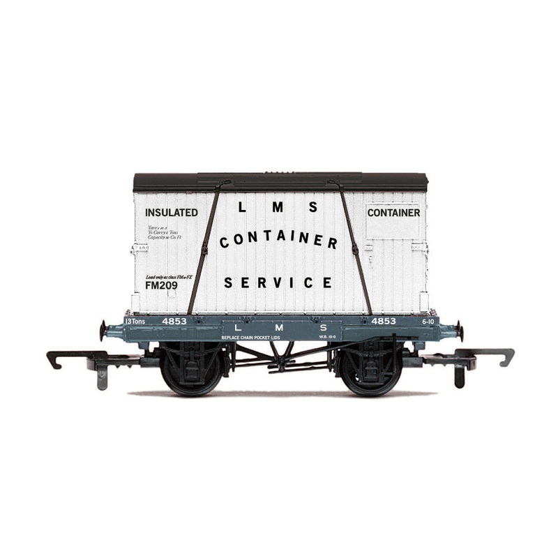 Hornby R60107 LMS, Container Service, Conflat A - Era 3