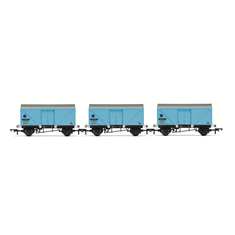 Hornby R60115 12T Fish Van, Three Pack, BR - Era 6