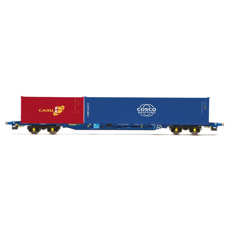 HORNBY R60132 KFA CONTAINER WAGON 40 FT AND 20 FT CONTAINERS TOUAX